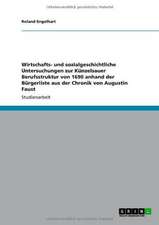 Wirtschafts- und sozialgeschichtliche Untersuchungen zur Künzelsauer Berufsstruktur von 1690 anhand der Bürgerliste aus der Chronik von Augustin Faust