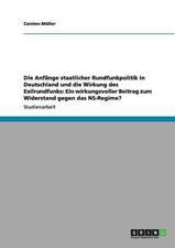 Die Anfänge staatlicher Rundfunkpolitik in Deutschland und die Wirkung des Exilrundfunks: Ein wirkungsvoller Beitrag zum Widerstand gegen das NS-Regime?