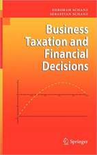 Business Taxation and Financial Decisions