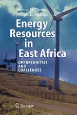 Energy Resources in East Africa: Opportunities and Challenges