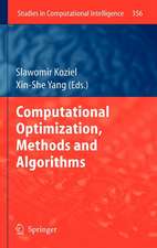 Computational Optimization, Methods and Algorithms