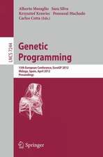 Genetic Programming: 15th European Conference, EuroGP 2012, Málaga, Spain, April 11-13, 2012, Proceedings