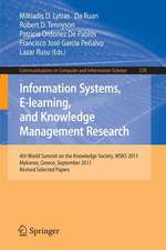 Information Systems, E-learning, and Knowledge Management Research: 4th World Summit on the Knowledge Society, WSKS 2011, Mykonos, Greece, September 21-23, 2011. Revised Selected Papers