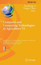 Computer and Computing Technologies in Agriculture VI: 6th IFIP WG 5.14 International Conference, CCTA 2012, Zhangjiajie, China, October 19-21, 2012, Revised Selected Papers, Part I