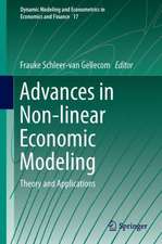 Advances in Non-linear Economic Modeling: Theory and Applications