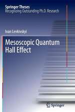 Mesoscopic Quantum Hall Effect