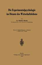 Die Experimentalpsychologie im Dienste des Wirtschaftslebens