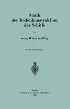 Statik der Bodenkonstruktion der Schiffe