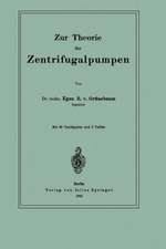 Zur Theorie der Zentrifugalpumpen