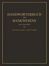 Handwörterbuch des Bankwesens