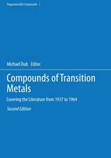 Compounds of Transition Metals: Covering the Literature from 1937 to 1964