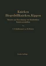 Knicken, Biegedrillknicken, Kippen: Theorie und Berechnung von Knickstäben Knickvorschriften