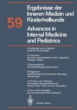 Advances in Internal Medicine and Pediatrics / Ergebnisse der Inneren Medizin und Kinderheilkunde