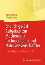 Endlich gelöst! Aufgaben zur Mathematik für Ingenieure und Naturwissenschaftler: Lineare Algebra und Analysis in R