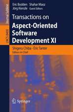 Transactions on Aspect-Oriented Software Development XI