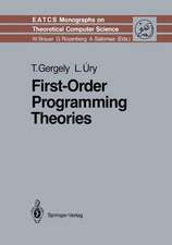 First-Order Programming Theories