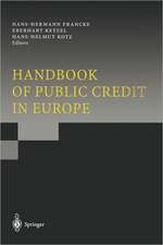 Handbook of Public Credit in Europe