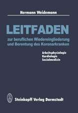 Leitfaden zur beruflichen Wiedereingliederung und Berentung des Koronarkranken: Arbeitsphysiologie, Kardiologie, Sozialmedizin