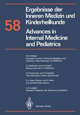 Ergebnisse der Inneren Medizin und Kinderheilkunde / Advances in Internal Medicine and Pediatrics