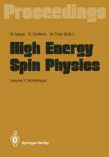 High Energy Spin Physics: Volume 2: Workshops Proceedings of the 9th International Symposium Held at Bonn, FRG, 6–15 September 1990