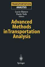 Advanced Methods in Transportation Analysis