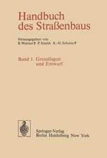 Handbuch des Straßenbaus: Band 1 Grundlagen und Entwurf