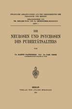 Die Neurosen und Psychosen des Pubertätsalters