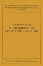 Einführung in die Analytische Geometrie der Ebene und des Raumes