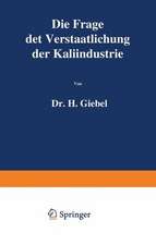 Die Frage der Verstaatlichung der Kaliindustrie