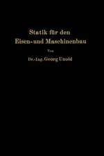 Statik für den Eisen- und Maschinenbau