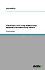 Die Pflegeversicherung: Entstehung - Pflegestufen - Versorgungsformen