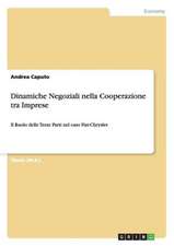 Dinamiche Negoziali nella Cooperazione tra Imprese