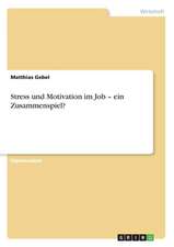 Stress und Motivation im Job - ein Zusammenspiel?