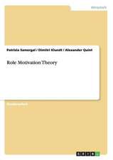 Role Motivation Theory