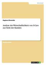 Analyse der Wirtschaftlichkeit von E-Cars aus Sicht der Kunden