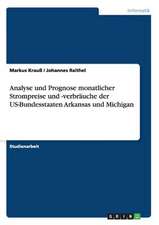 Analyse und Prognose monatlicher Strompreise und -verbräuche der US-Bundesstaaten Arkansas und Michigan