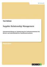 Supplier Relationship Management