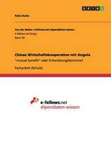 Chinas Wirtschaftskooperation mit Angola