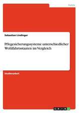 Pflegesicherungssysteme unterschiedlicher Wohlfahrtsstaaten im Vergleich