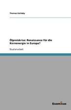 Olpreiskrise: Renaissance Fur Die Kernenergie in Europa?