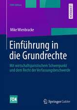 Einführung in die Grundrechte: Mit wirtschaftsjuristischem Schwerpunkt und dem Recht der Verfassungsbeschwerde