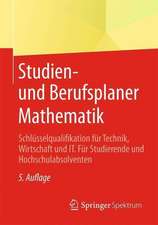 Studien- und Berufsplaner Mathematik: Schlüsselqualifikation für Technik, Wirtschaft und IT. Für Studierende und Hochschulabsolventen