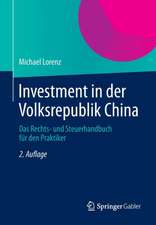 Investment in der Volksrepublik China