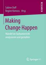 Making Change Happen: Wandel im Fachunterricht analysieren und gestalten