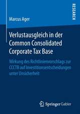 Verlustausgleich in der Common Consolidated Corporate Tax Base: Wirkung des Richtlinienvorschlags zur CCCTB auf Investitionsentscheidungen unter Unsicherheit