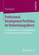 Professional Development Portfolios im Vorbereitungsdienst