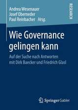 Wie Governance gelingen kann