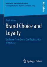 Brand Choice and Loyalty: Evidence from Swiss Car Registration Microdata