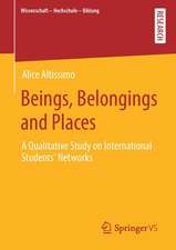 Beings, Belongings and Places: A Qualitative Study on International Students‘ Networks