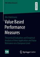 Value Based Performance Measures